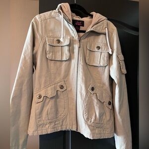 Twilight Jack by BB Dakota Cream Fleece-Lined Hooded Jacket Bella swan